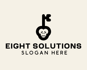 Monkey Security Key logo design