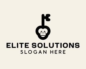 Monkey Security Key logo design