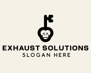 Monkey Security Key logo design