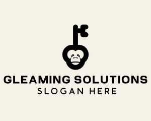 Monkey Security Key logo design