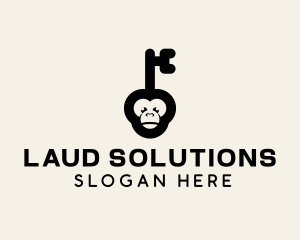 Monkey Security Key logo design