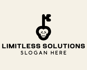 Monkey Security Key logo design