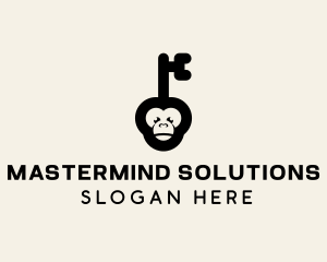 Monkey Security Key logo design