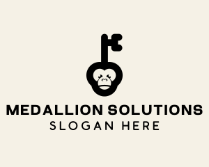 Monkey Security Key logo design