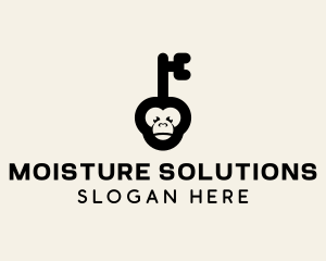 Monkey Security Key logo design