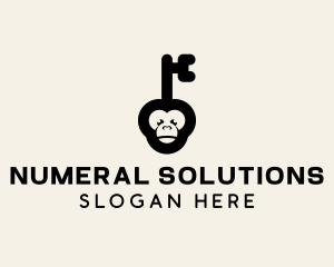 Monkey Security Key logo design