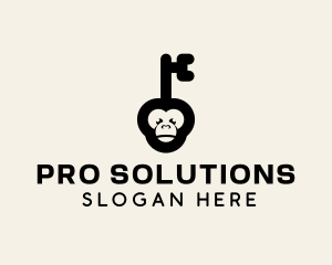 Monkey Security Key logo design