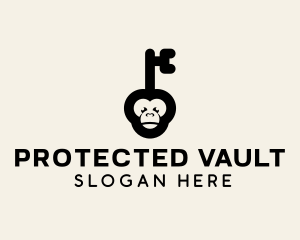 Monkey Security Key logo design