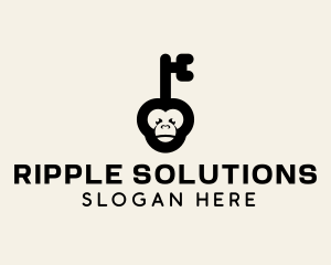 Monkey Security Key logo design