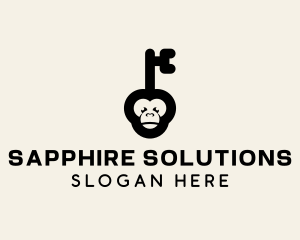 Monkey Security Key logo design