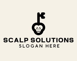 Monkey Security Key logo design