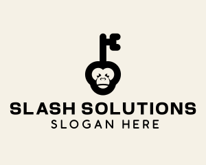 Monkey Security Key logo design