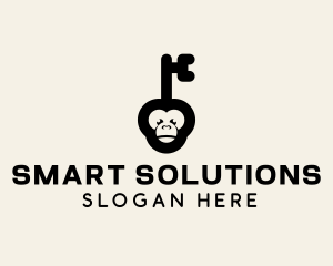 Monkey Security Key logo design