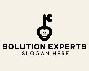 Monkey Security Key logo design