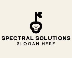 Monkey Security Key logo design