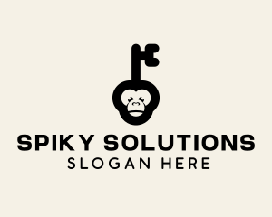 Monkey Security Key logo design