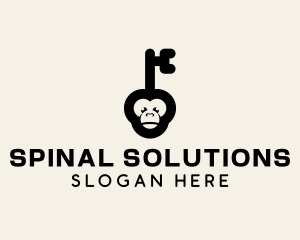 Monkey Security Key logo design