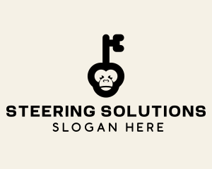 Monkey Security Key logo design