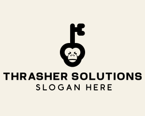 Monkey Security Key logo design