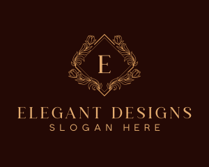 Premium Luxury Wreath logo design