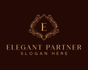 Premium Luxury Wreath logo design