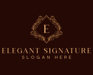 Premium Luxury Wreath logo design