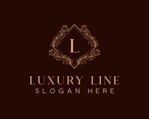 Premium Luxury Wreath logo design