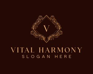 Premium Luxury Wreath logo design