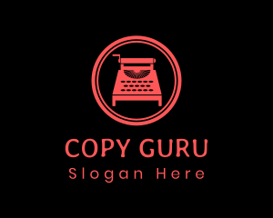 Blog Typewriter Copy logo design