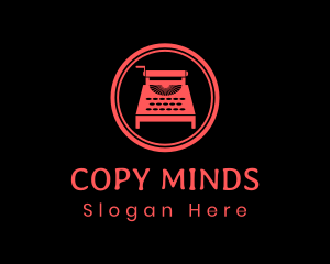 Blog Typewriter Copy logo design