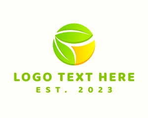 Lemon Fruit Leaves logo