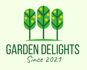 Fruit Garden Tree  logo design