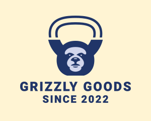 Grizzly Bear Kettlebell Fitness  logo design