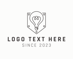 Electric Light Bulb Shield logo