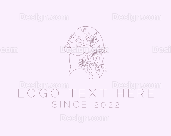 Wellness Floral Beauty Woman Logo