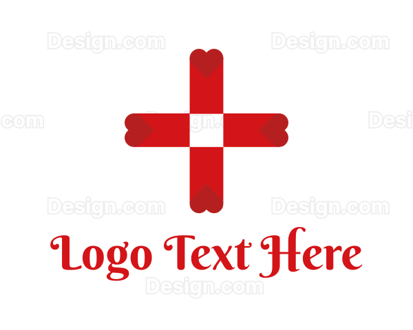 Blood Bank Cross Logo