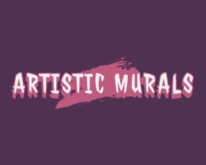 Pink Mural Graffiti logo