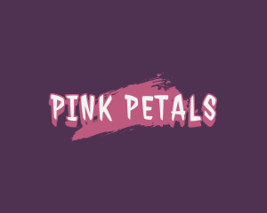 Pink Mural Graffiti logo design