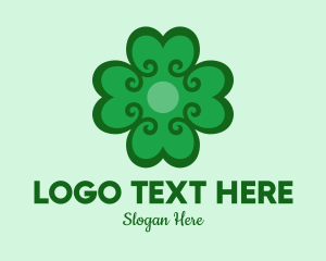 Green Clover Hearts logo