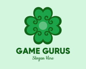 Green Clover Hearts logo