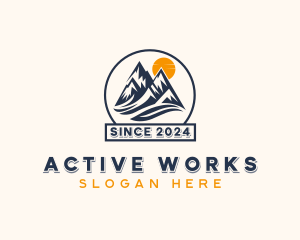 Outdoor Hiking Summit logo design