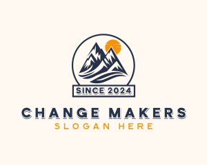 Outdoor Hiking Summit logo design