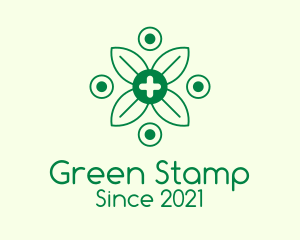 Green Organic Medicine  logo design