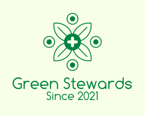 Green Organic Medicine  logo design