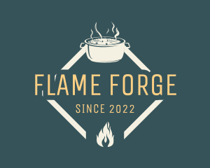 Hot Pot Flame logo design