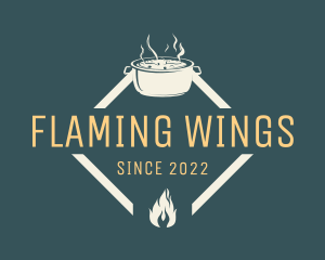 Hot Pot Flame logo design