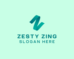 Creative Ribbon Letter Z logo design