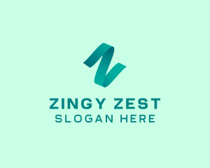 Creative Ribbon Letter Z logo design