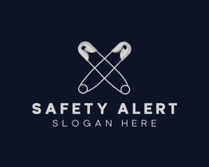 Safety Pin Sewing logo design