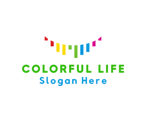 Colorful Business Graph logo design